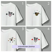 Koszulka z personalizowanym haftem biała  - Master