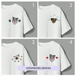 Koszulka z personalizowanym haftem biała  - Master