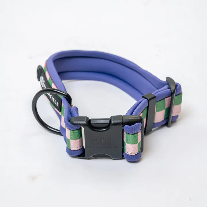 Dog collar SUPER SOFT "Check Mate" - Master