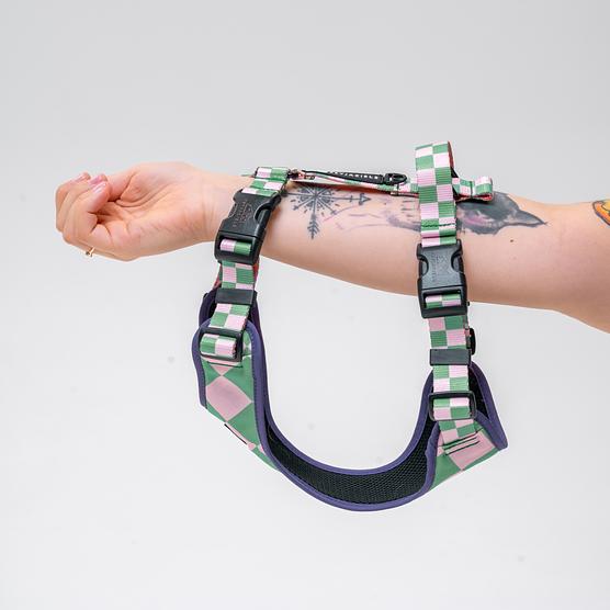 Stay-on pressure-free harness "Check Mate"