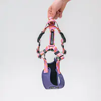 Szelki bezuciskowe dla psa lub kota "Świat zza krat taki kolorowy" FIOLET - Master