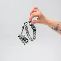 Szelki dla kota "Świat zza krat taki kolorowy"  - Master