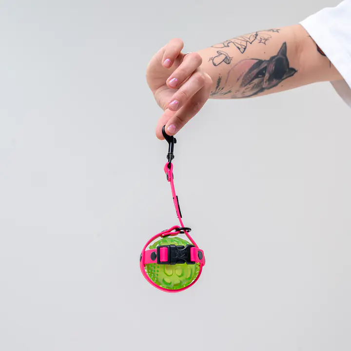 Ball holder Biothane® Pink AF - Master