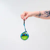 Ball holder Biothane® Turquoise AF - Master