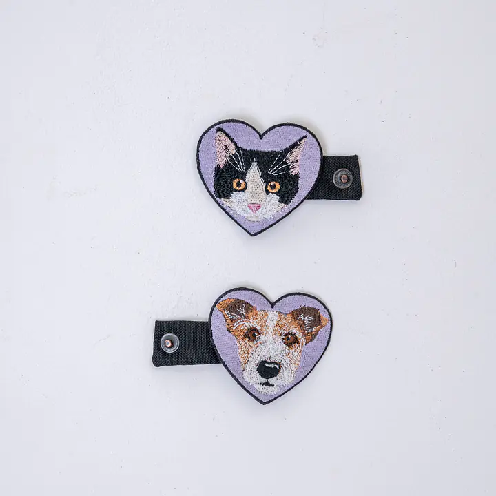 Pimp my szelki - przypinka do szelek z portretem psa  - Master