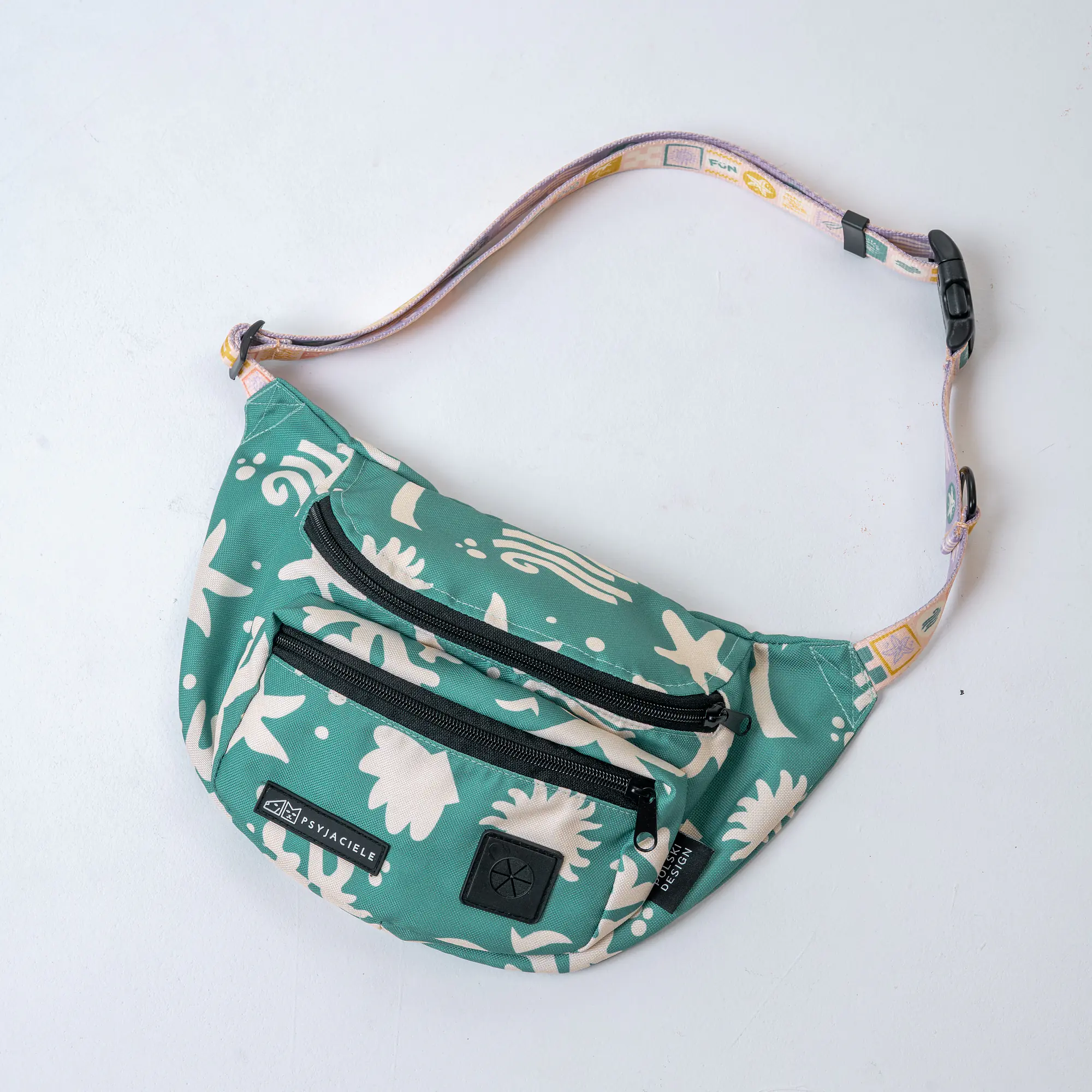 Nerka spacerowa z paskiem z taśmy "Beach Please" - Master