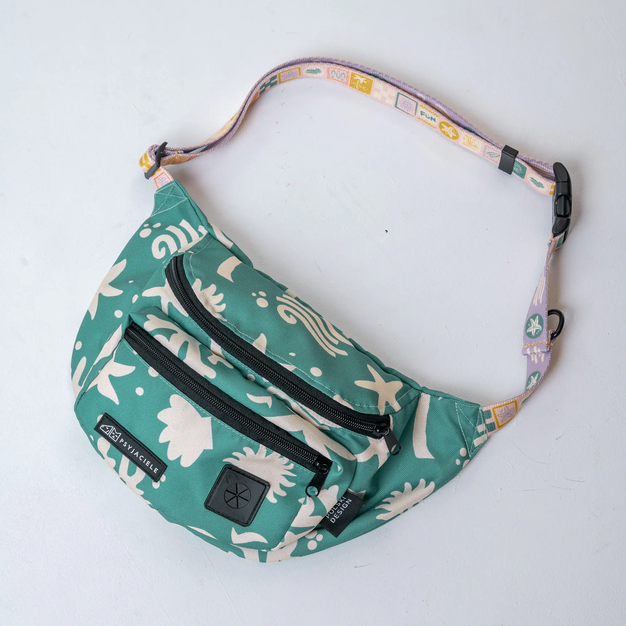 Nerka spacerowa z paskiem z taśmy "Beach Please" - Master