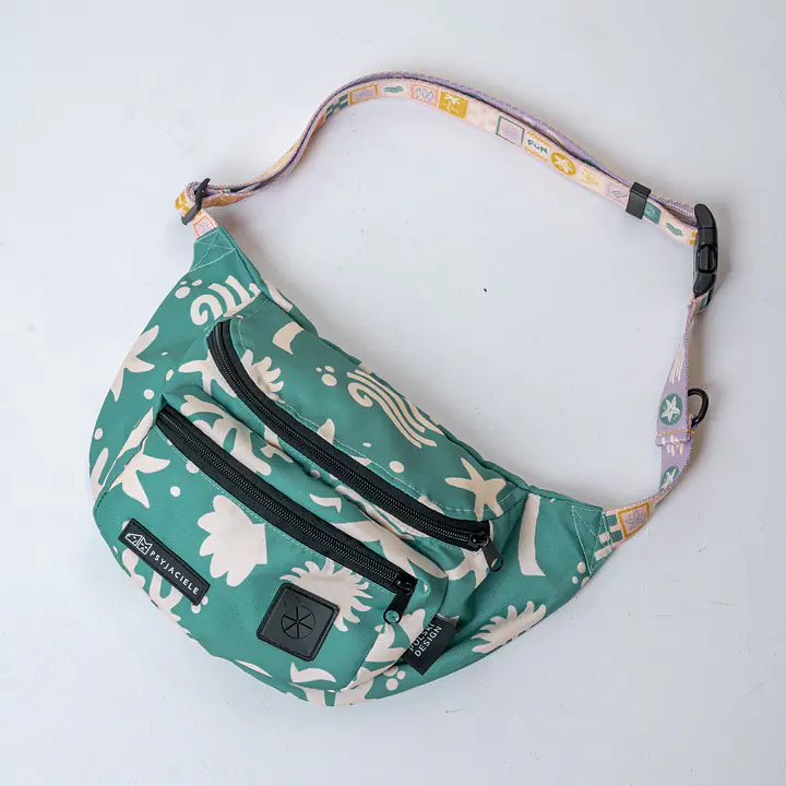 Nerka spacerowa z paskiem z taśmy "Beach Please" - Master