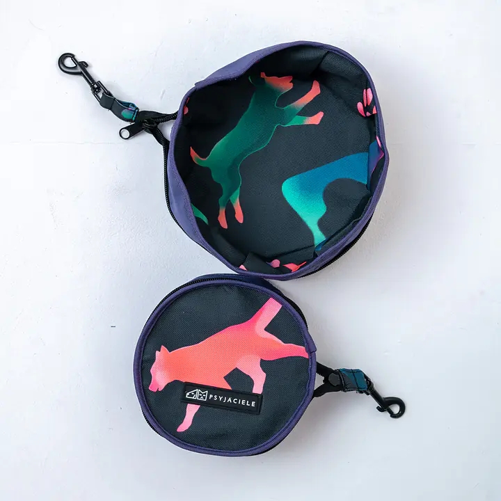 Foldable travel bowl for dogs "Psychedelic" - Master