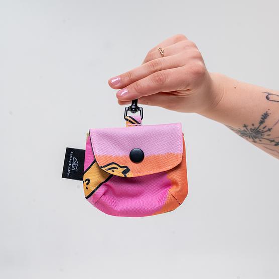 Micro pouch for treats "We went bananas"