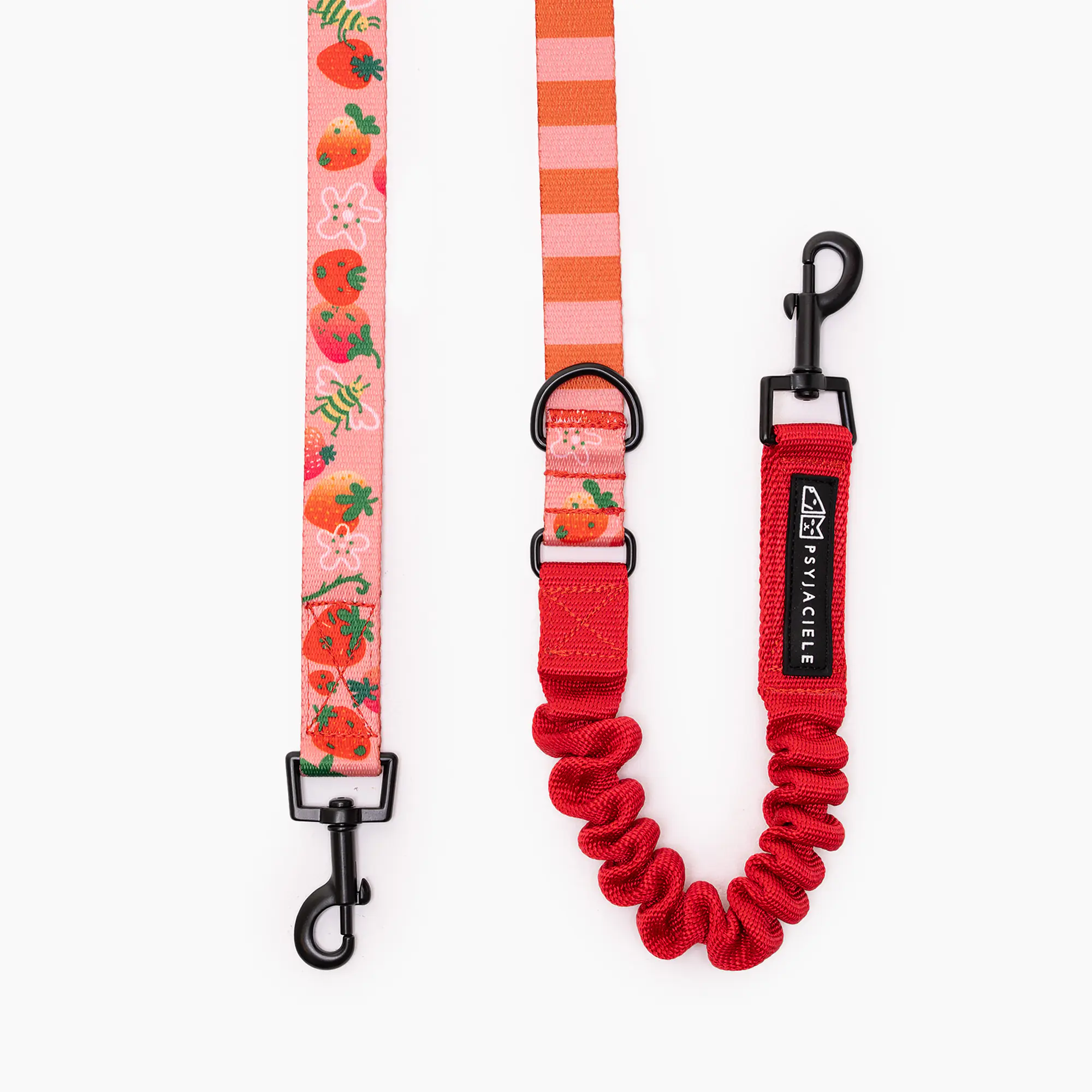 "Best with cream" leash with a shock absorber - Master