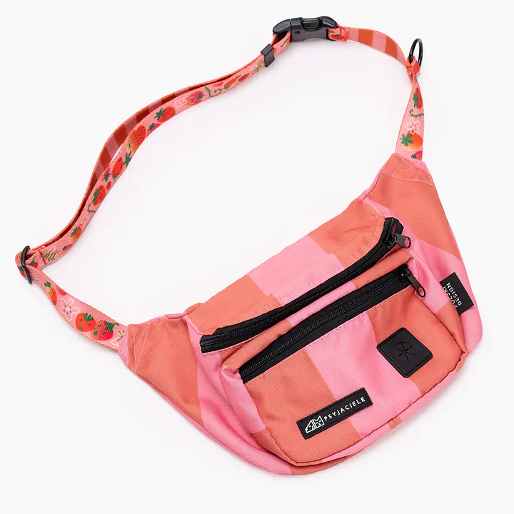 Nerka spacerowa z paskiem z taśmy "Najlepsze ze śmietaną" - Master