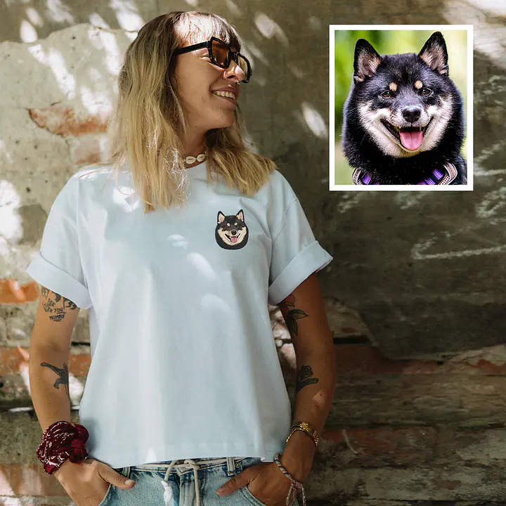 Koszulka damska z personalizowanym haftem biała  - Master