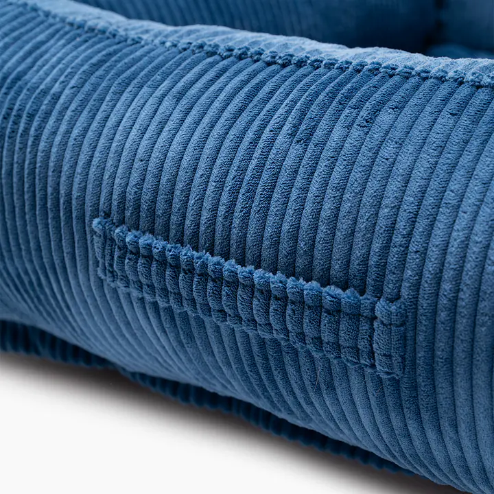 Orthopedic corduroy couch ''Scooby Blue'' - Master