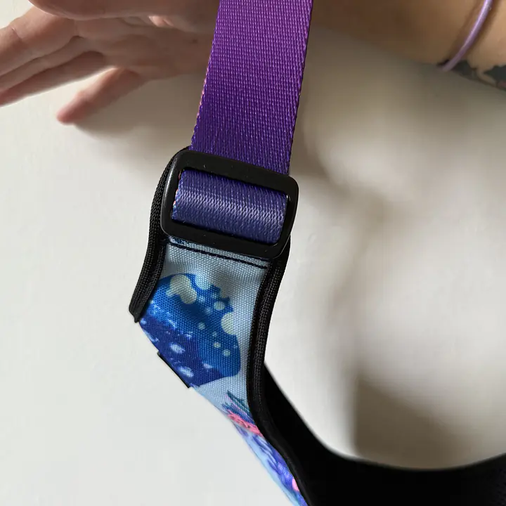 WYPRZEDAŻ Szelki bezuciskowe dla psa lub kota "Psychofanka" + "Ombre turkus" - Master